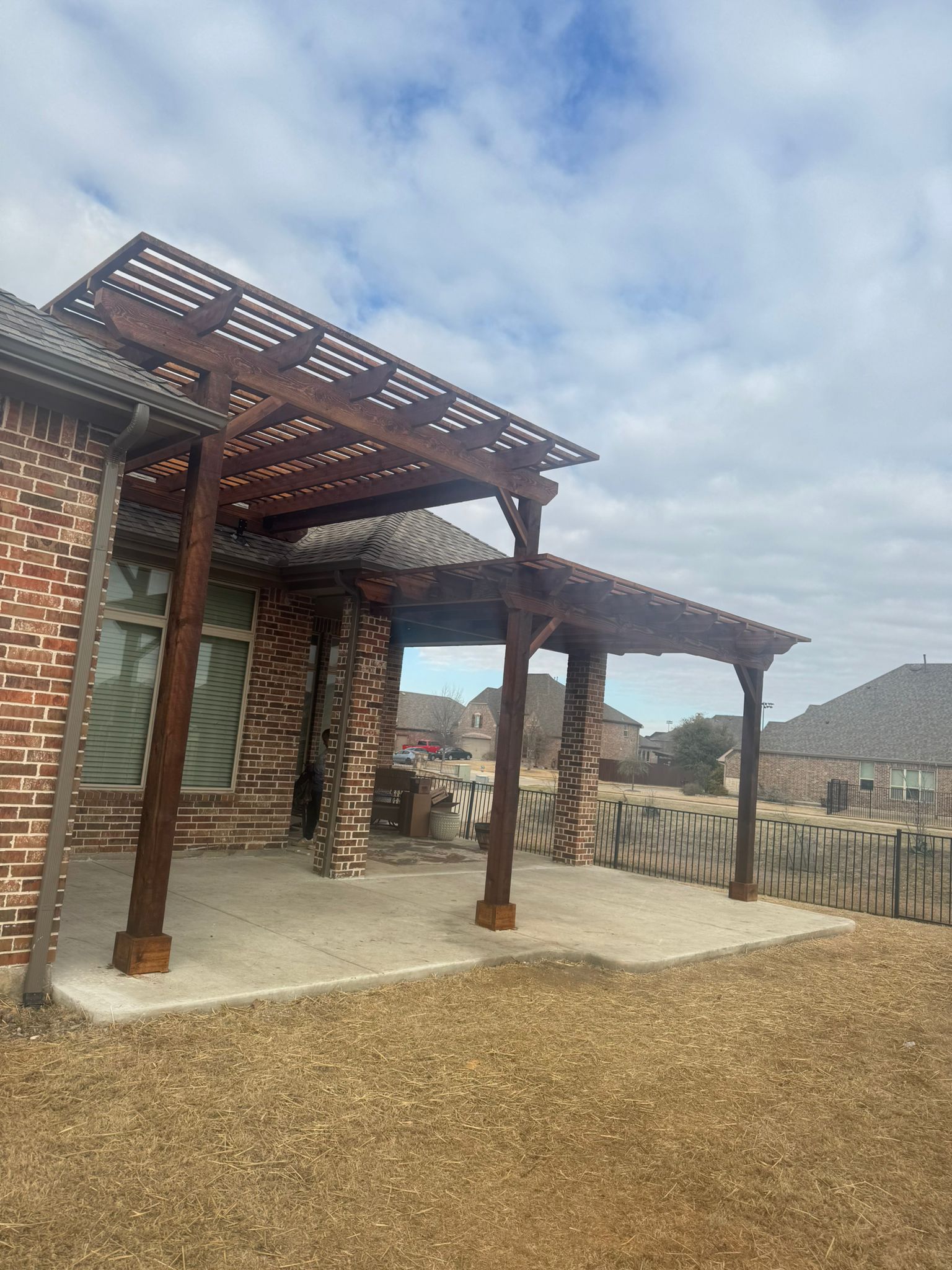 Western Red Cedar Pergola in Prosper, TX